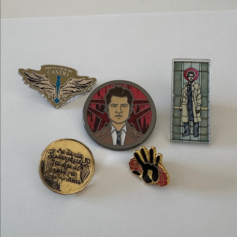Supernatural Castiel Pin Bundle